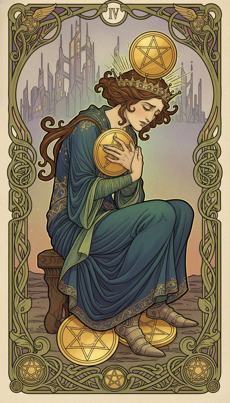 Four of Pentacles tarot card